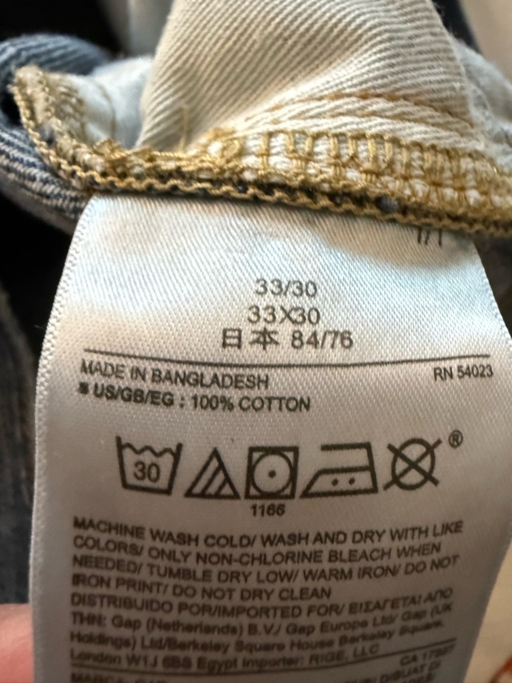 GAP Men's Straight Jeans in Medium Blue, 33x30 - Picture 7 of 7